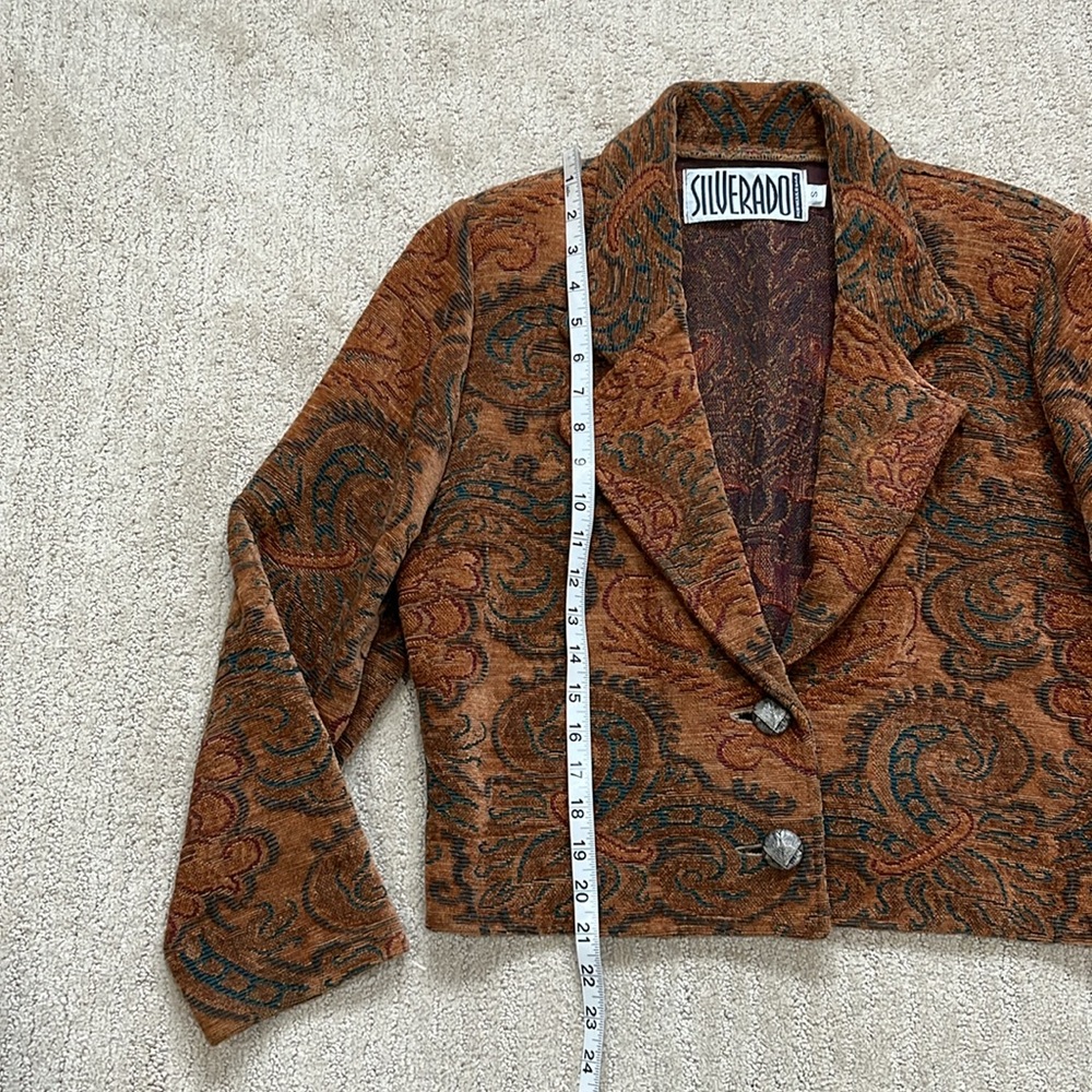 Silverado Women's Paisley Bomber Jacket - Tan - Picture 10 of 12